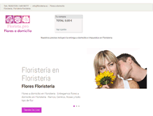 Tablet Screenshot of floristeria.com.es